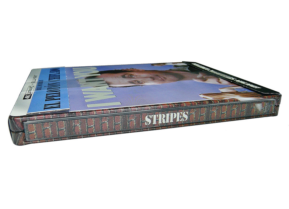 Fotografías del Steelbook de El Pelotón Chiflado en UHD 4K y Blu-ray 3