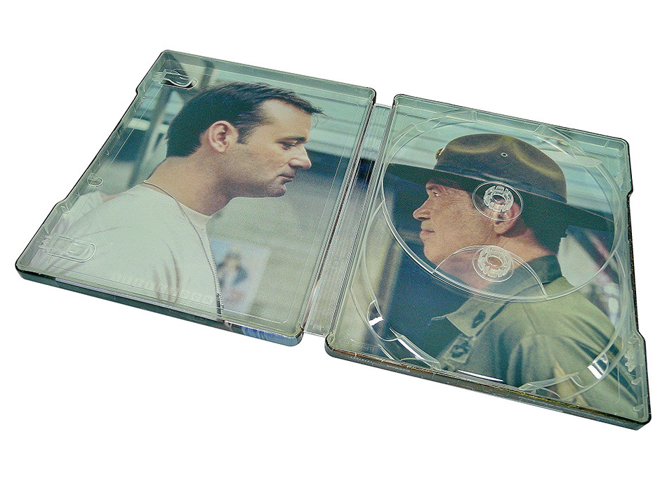 Fotografías del Steelbook de El Pelotón Chiflado en UHD 4K y Blu-ray 16