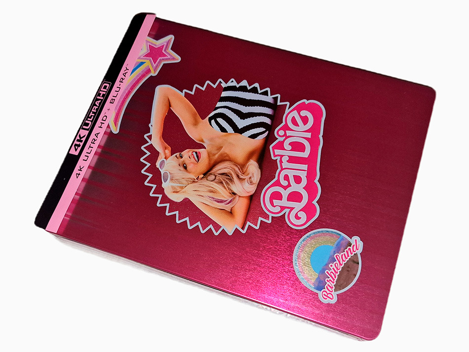 Fotografías del Steelbook rosa de Barbie en UHD 4K (Francia) 2