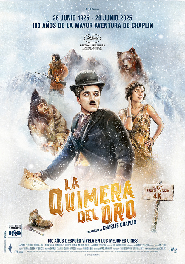 La Quimera del Oro de Chaplin vuelve a los cines restaurada en 4K