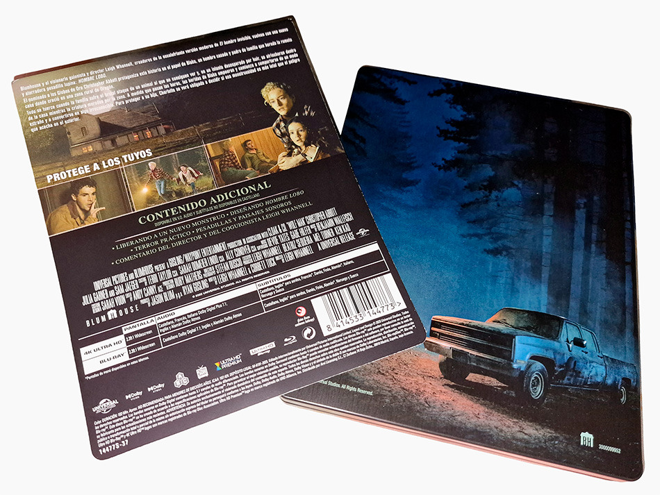 Fotografías del Steelbook de Hombre Lobo en UHD 4K y Blu-ray 4