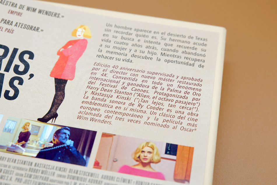 Fotografías de la edición 40º aniversario de Paris, Texas en UHD 4K y Blu-ray 6