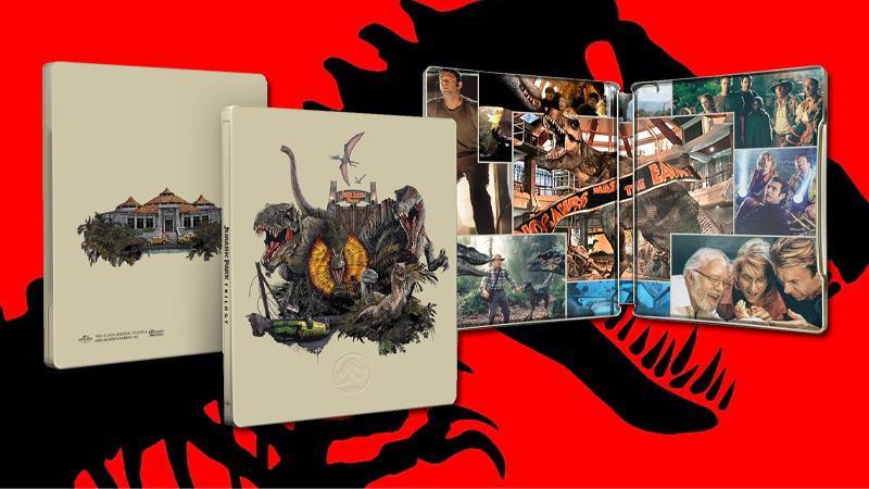 Steelbook de la Trilogía Jurassic Park en UHD 4K con Dolby Vision