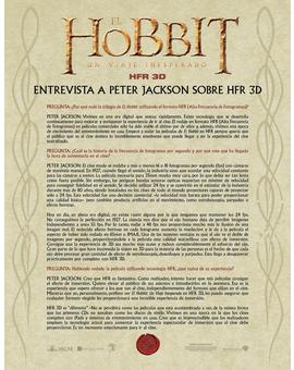 Entrevista a Peter Jackson sobre los 48 fps y vídeo de producción