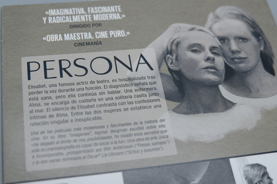 Fotografías de la edición con funda y libreto de Persona en Blu-ray 5