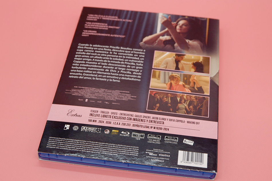 Fotografías de la edición Blu-ray con funda y libreto de Priscilla 2