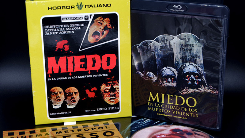 Fotografías de la edición limitada de Miedo en la Ciudad de los Muertos Vivientes en Blu-ray