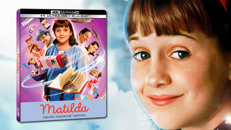Detalles completos del Steelbook de Matilda en UHD 4K