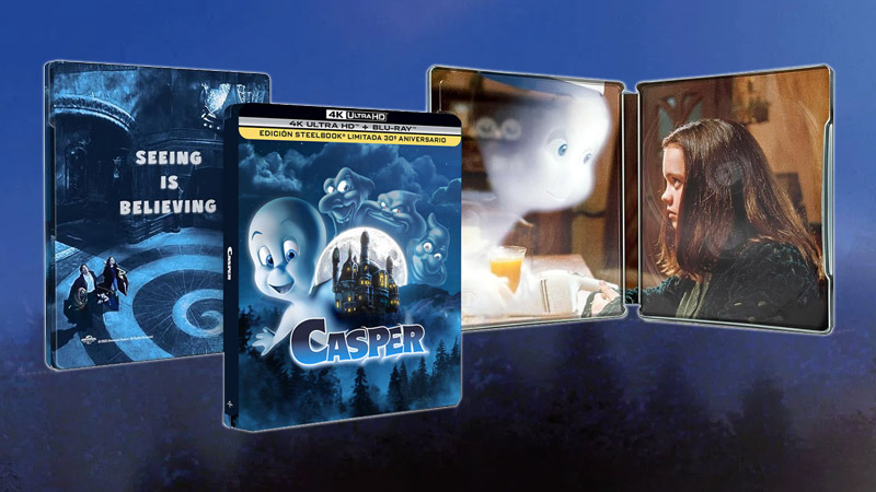 Un Steelbook para el estreno de Casper en UHD 4K por su 30º aniversario