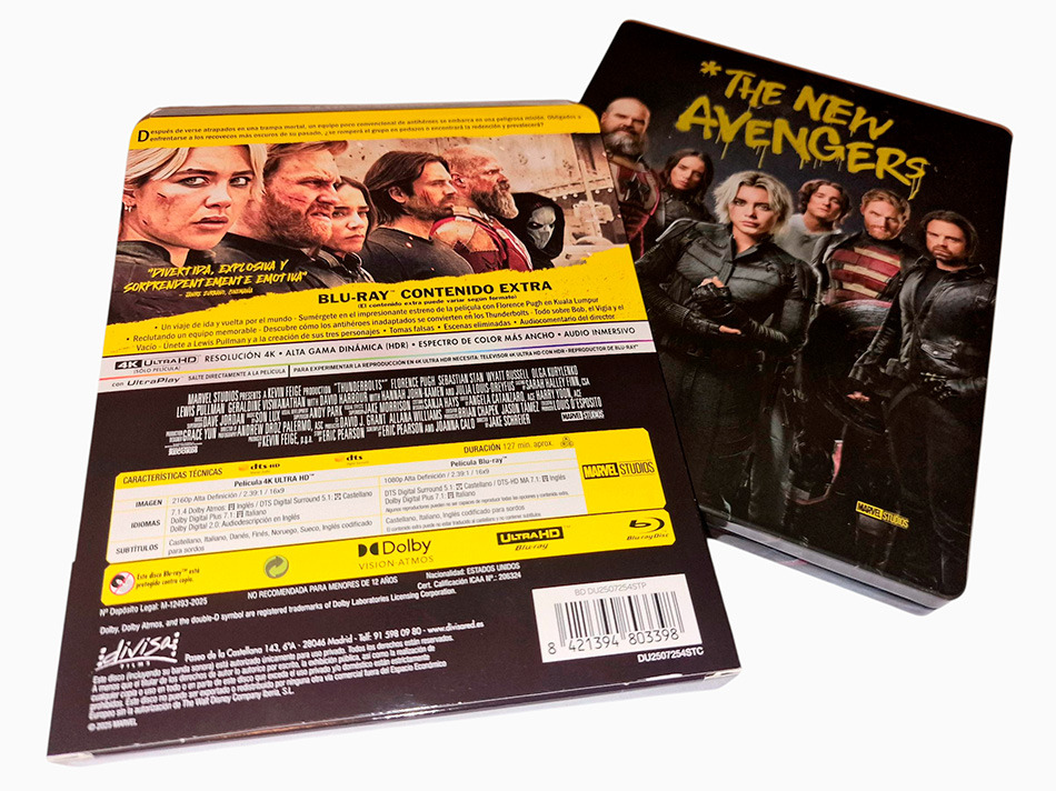 Fotografías del Steelbook de Thunderbolts* en UHD 4K y Blu-ray 4