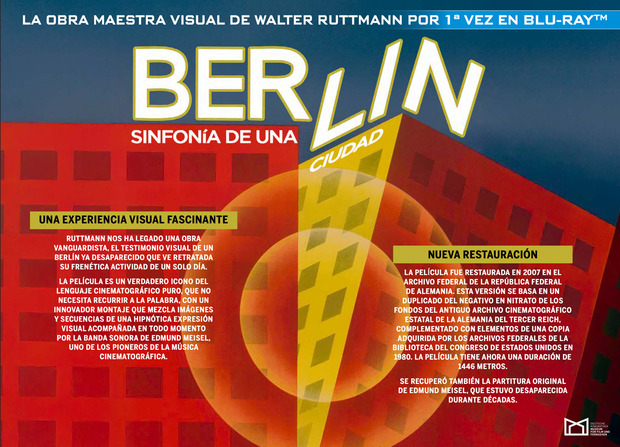 Estreno del documental "Berlín, Sinfonía de una Ciudad" en Blu-ray