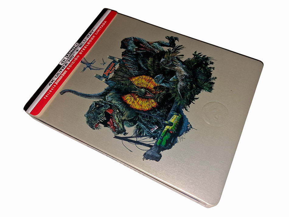 Fotografías del Steelbook de la Trilogía Jurassic Park en UHD 4K y Blu-ray 2