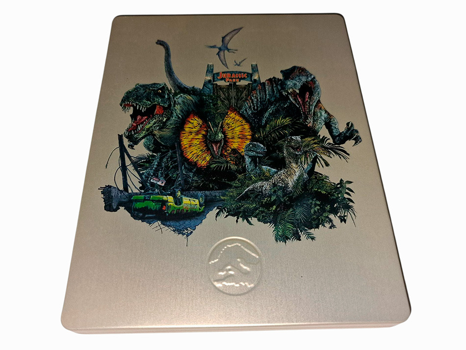 Fotografías del Steelbook de la Trilogía Jurassic Park en UHD 4K y Blu-ray 6