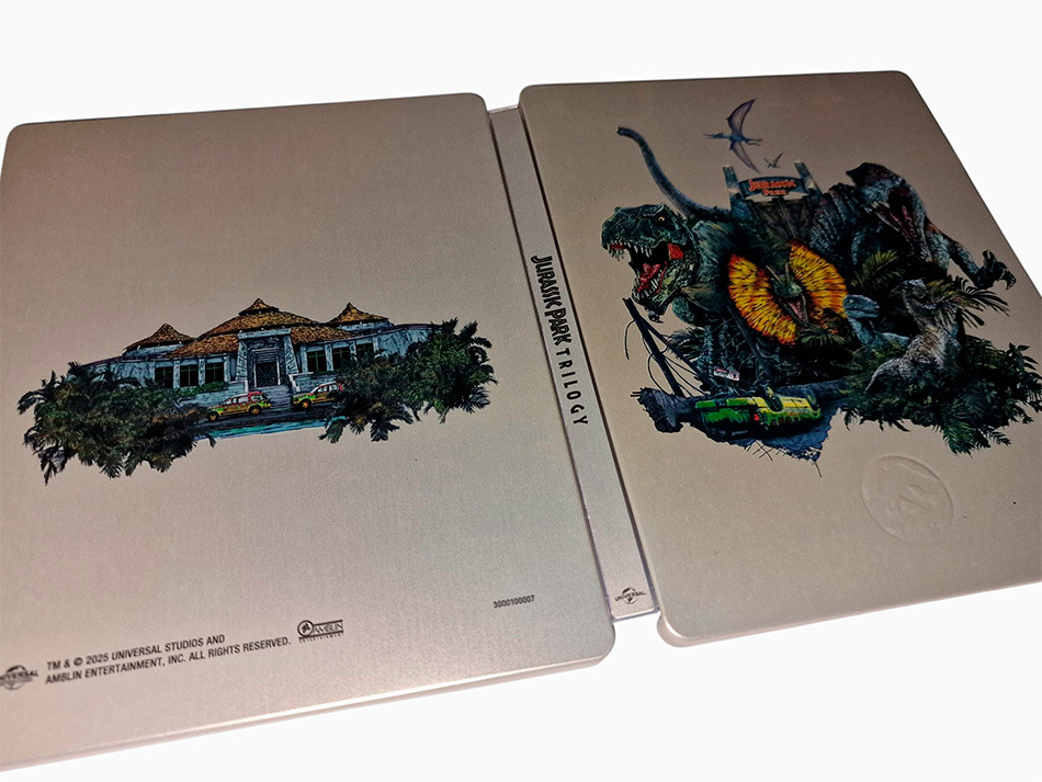 Fotografías del Steelbook de la Trilogía Jurassic Park en UHD 4K y Blu-ray 11