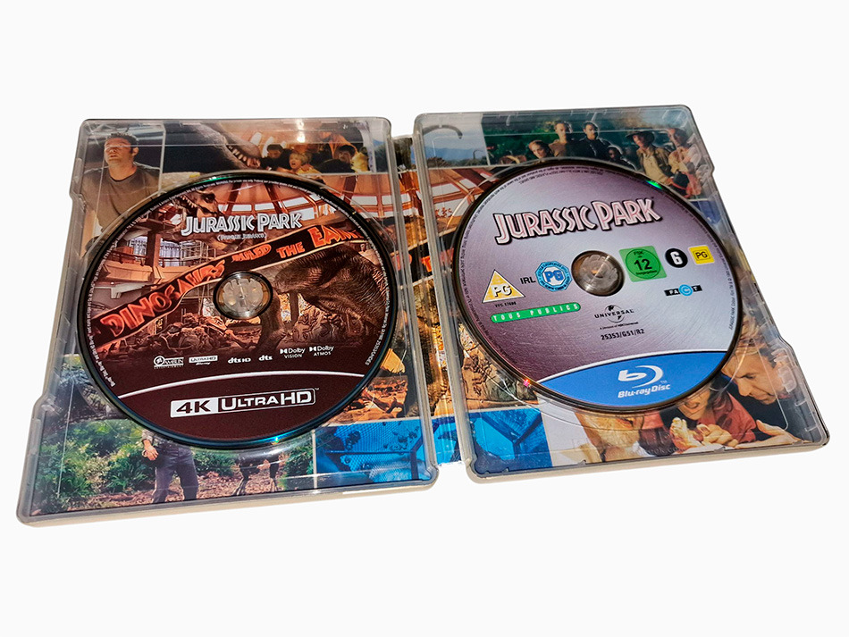 Fotografías del Steelbook de la Trilogía Jurassic Park en UHD 4K y Blu-ray 12
