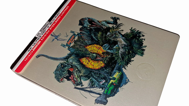 Fotografías del Steelbook de la Trilogía Jurassic Park en UHD 4K y Blu-ray
