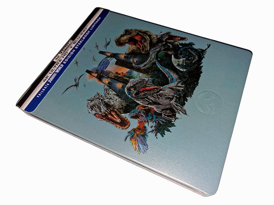 Fotografías del Steelbook de la Trilogía Jurassic World en UHD 4K y Blu-ray 2