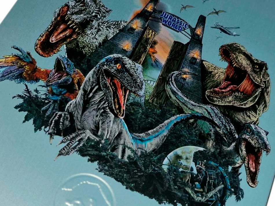 Fotografías del Steelbook de la Trilogía Jurassic World en UHD 4K y Blu-ray 7