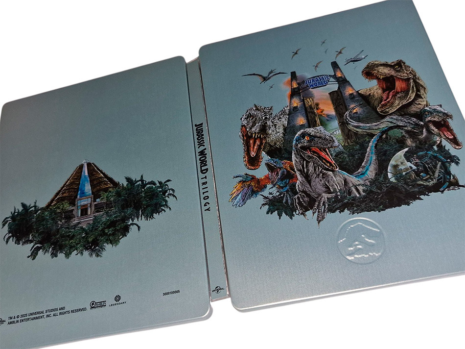 Fotografías del Steelbook de la Trilogía Jurassic World en UHD 4K y Blu-ray 11