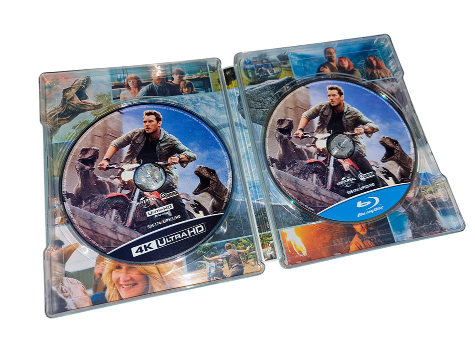 Fotografías del Steelbook de la Trilogía Jurassic World en UHD 4K y Blu-ray 14