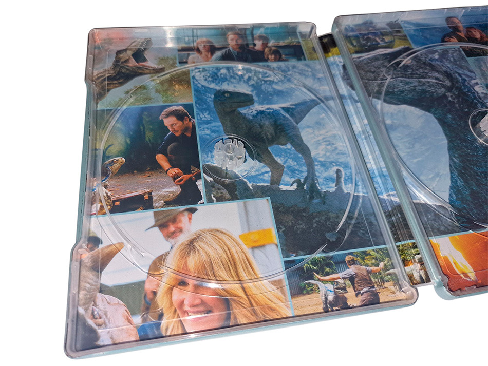 Fotografías del Steelbook de la Trilogía Jurassic World en UHD 4K y Blu-ray 16