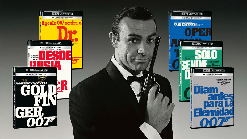 Las películas de Sean Connery como James Bond en UHD 4K