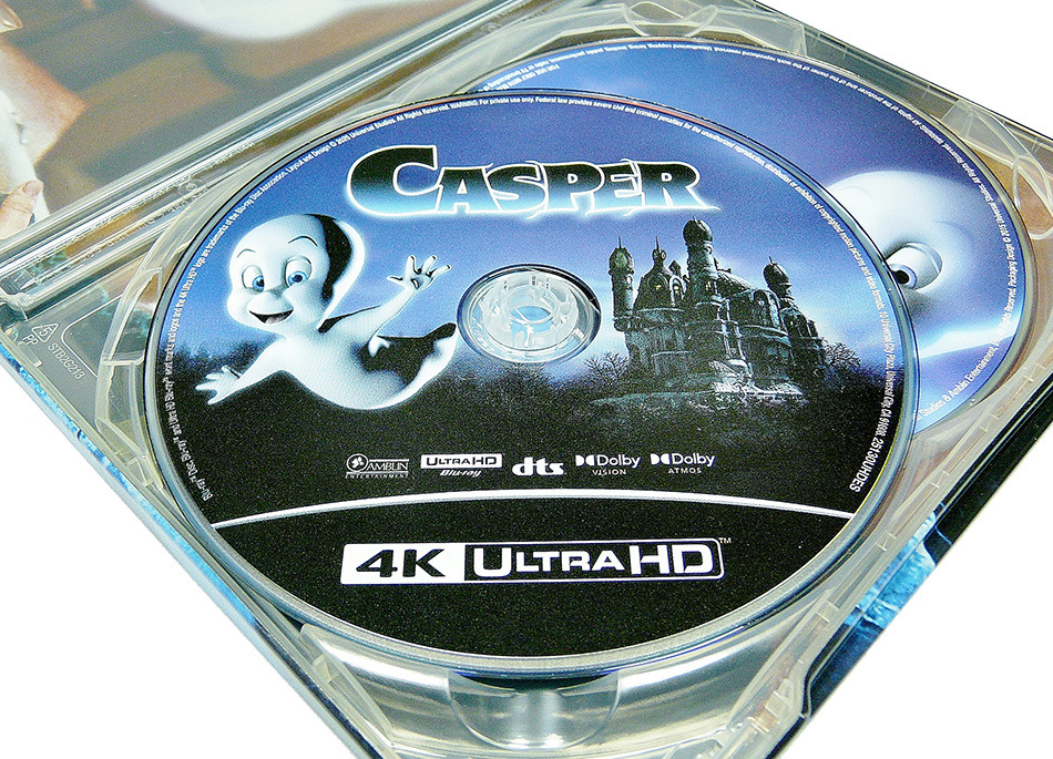 Fotografías del Steelbook de Casper en UHD 4K y Blu-ray 12