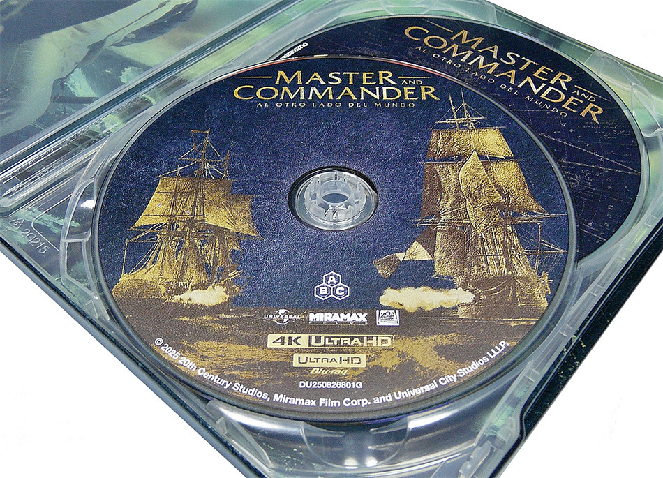 Fotografías del Steelbook de Master and Commander en UHD 4K y Blu-ray 12