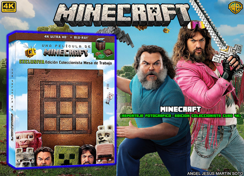 Fotografías de la edición coleccionista Cubo de Minecraft en UHD 4K y Blu-ray 1