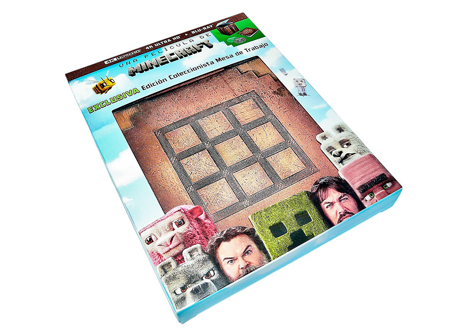 Fotografías de la edición coleccionista Cubo de Minecraft en UHD 4K y Blu-ray 2