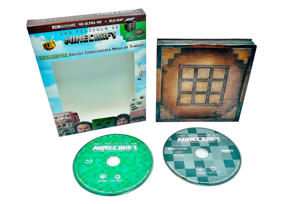 Fotografías de la edición coleccionista Cubo de Minecraft en UHD 4K y Blu-ray 13