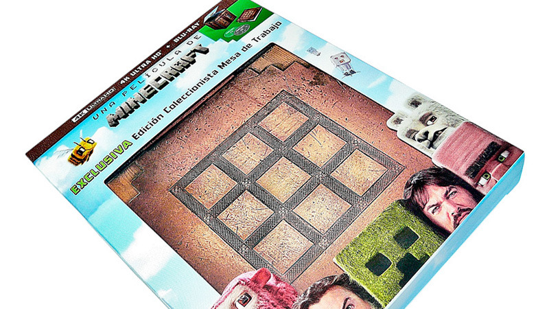 Fotografías de la edición coleccionista Cubo de Minecraft en UHD 4K y Blu-ray