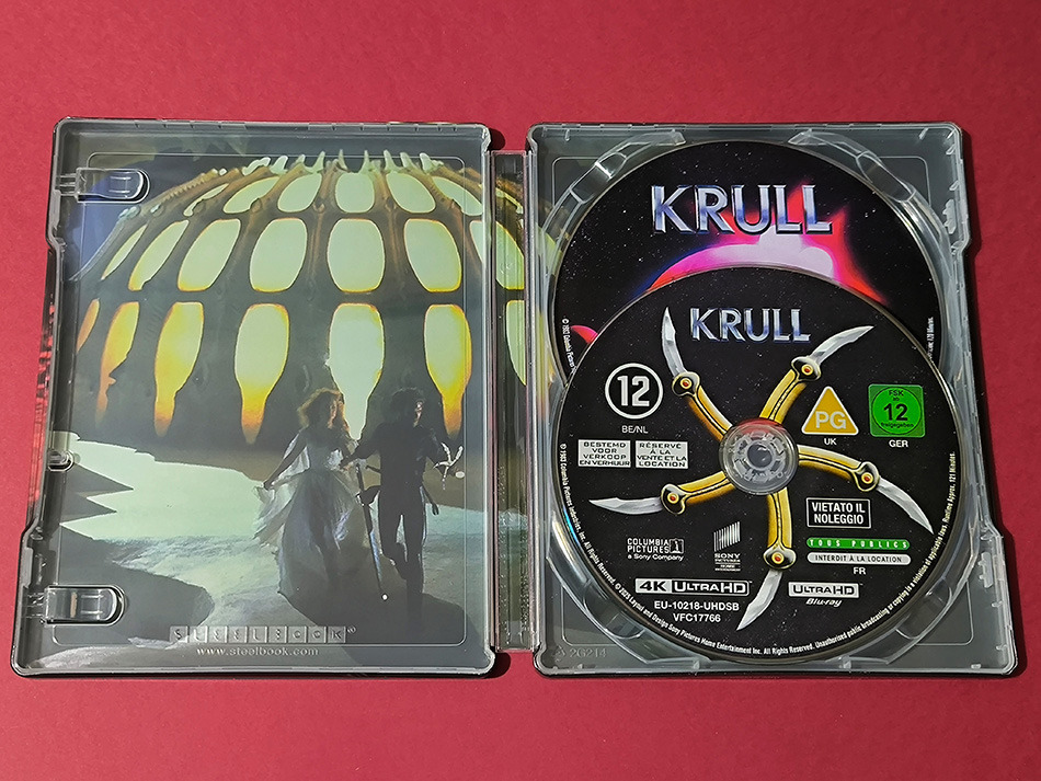 Fotografías del Steelbook de Krull en UHD 4K y Blu-ray 8