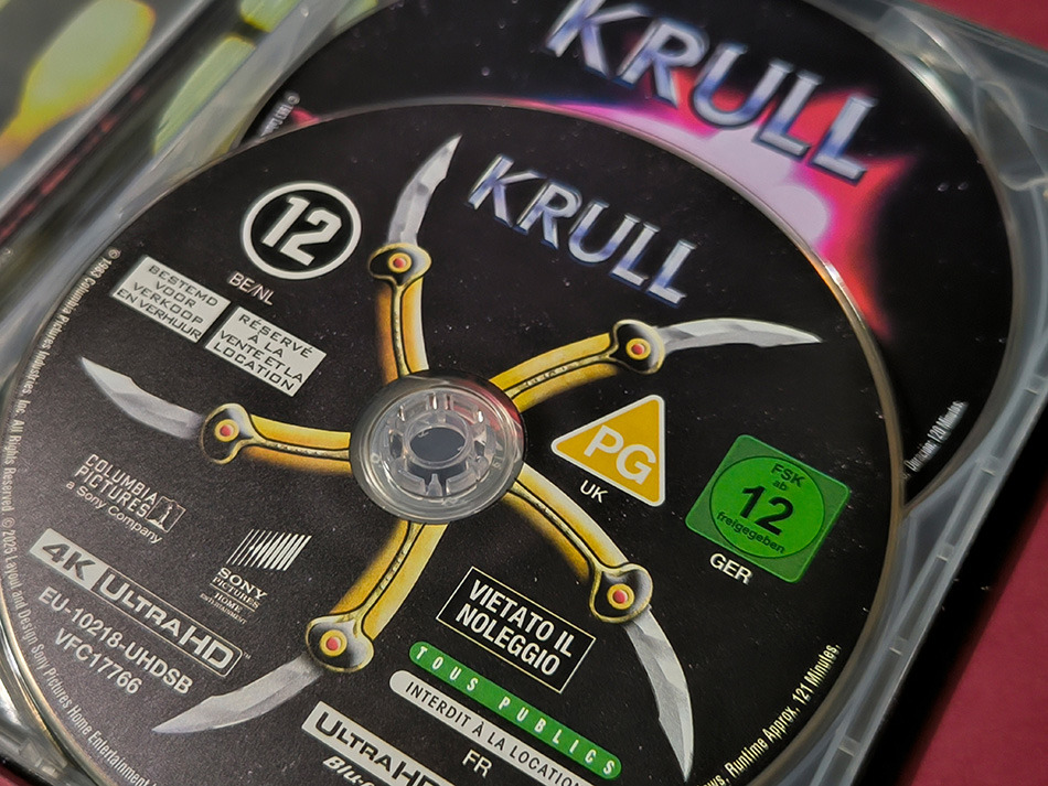 Fotografías del Steelbook de Krull en UHD 4K y Blu-ray 9