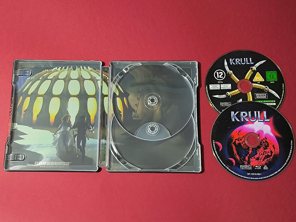 Fotografías del Steelbook de Krull en UHD 4K y Blu-ray 10