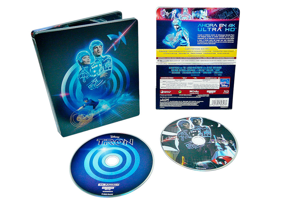 Fotografías del Steelbook de Tron en UHD 4K y Blu-ray 17