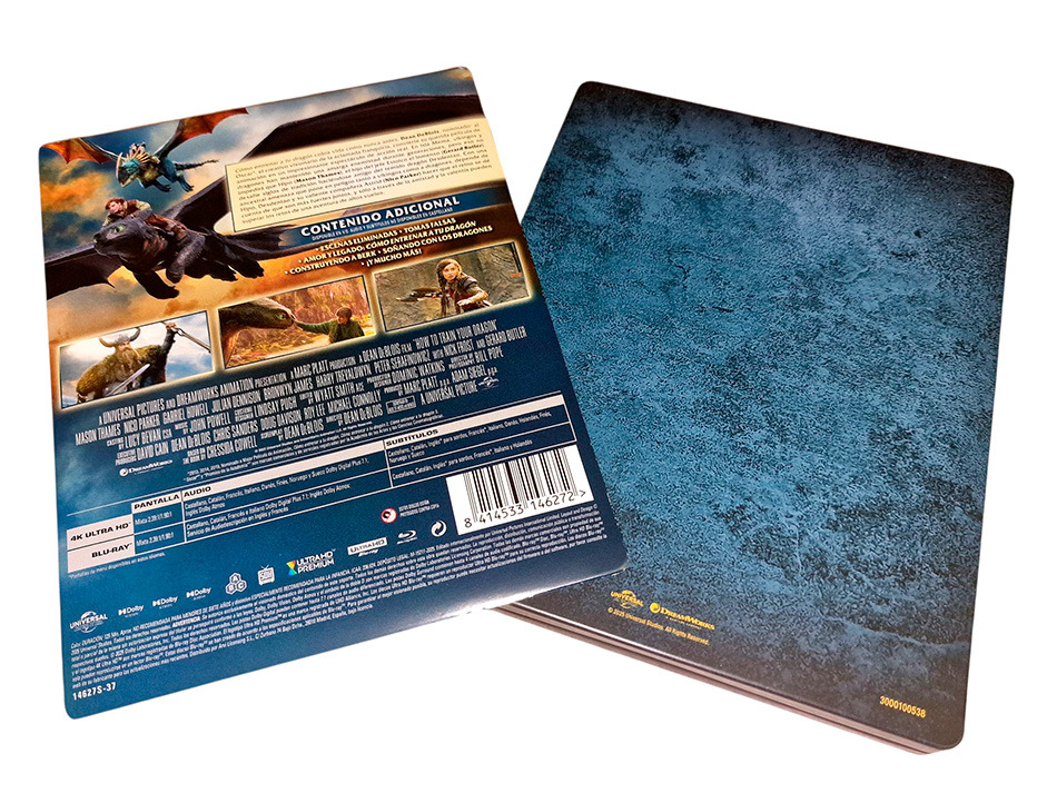 Fotografías del Steelbook de Cómo Entrenar a tu Dragón en UHD 4K y Blu-ray 4