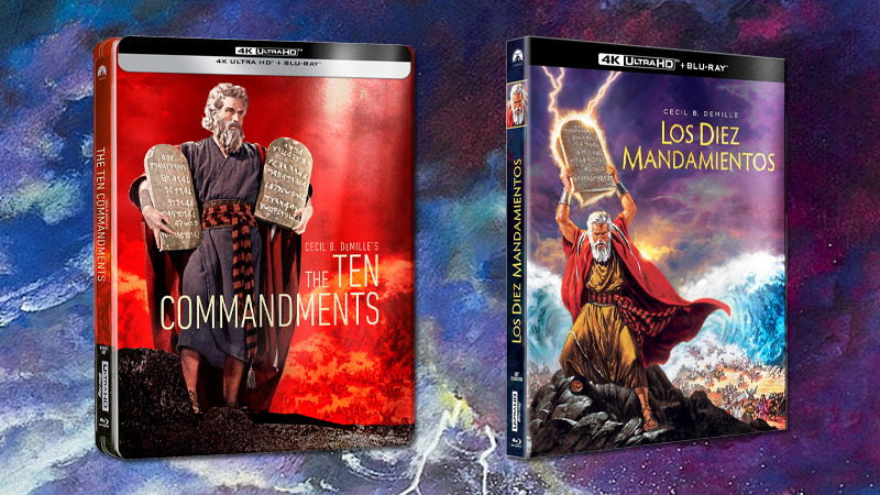 Información detallada de Los Diez Mandamientos en UHD 4K y Steelbook