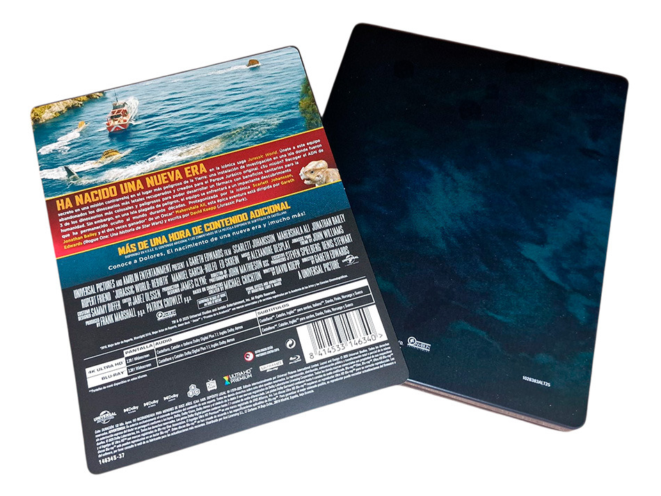 Fotografías del Steelbook Logo de Jurassic World: El Renacer en UHD 4K y Blu-ray 4