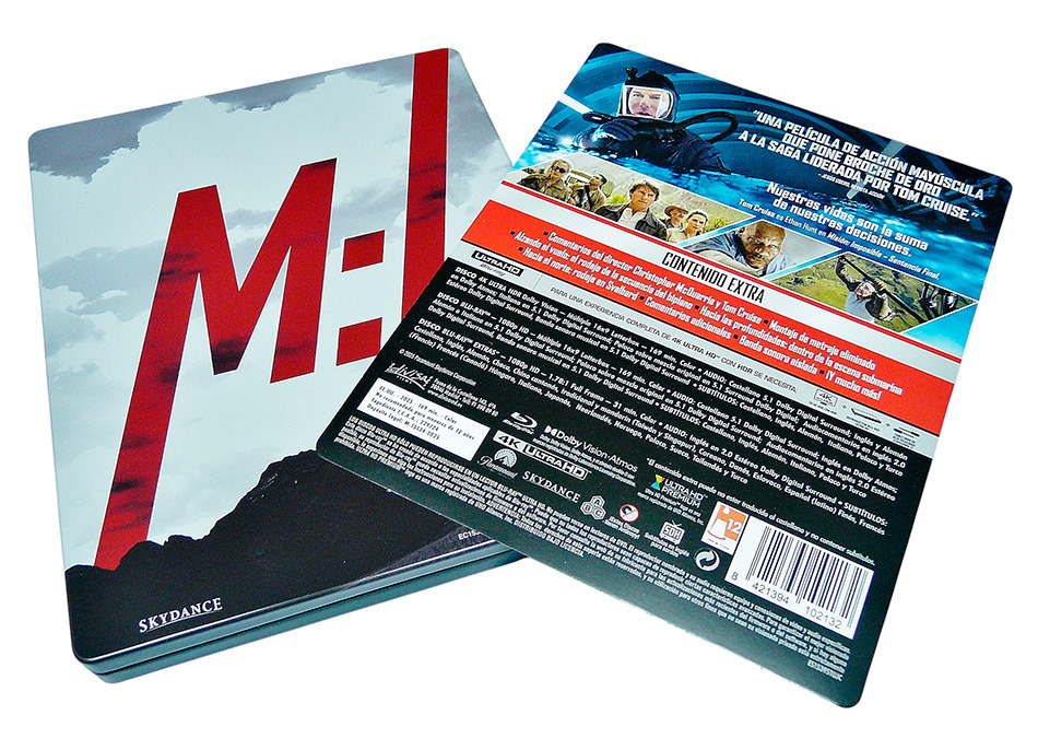 Fotografías del Steelbook de Misión: Imposible - Sentencia Final en UHD 4K y Blu-ray 6