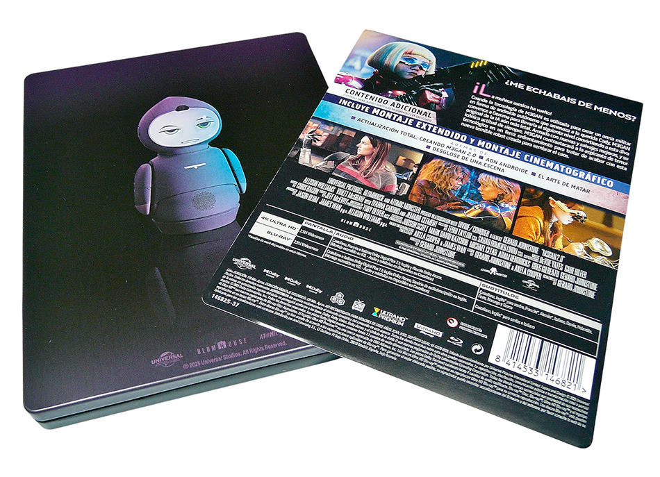 Fotografías del Steelbook de M3GAN 2.0 en UHD 4K y Blu-ray 6