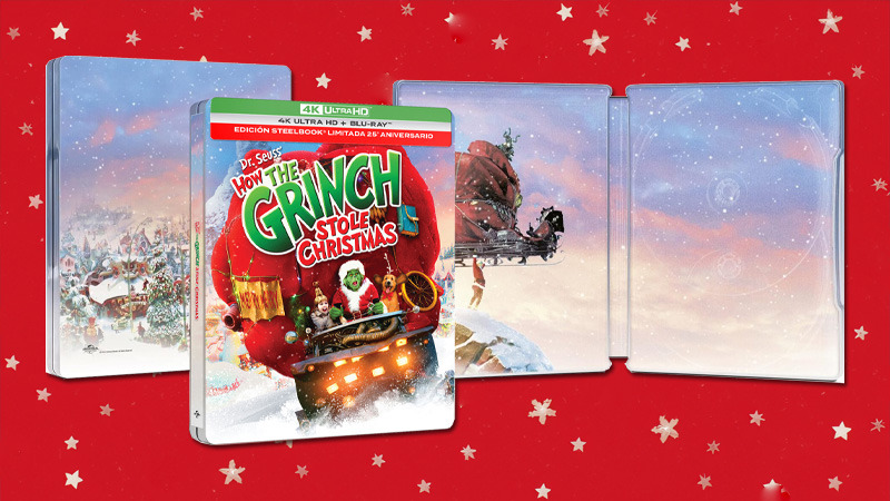 Datos completos del Steebook de El Grinch en UHD 4K