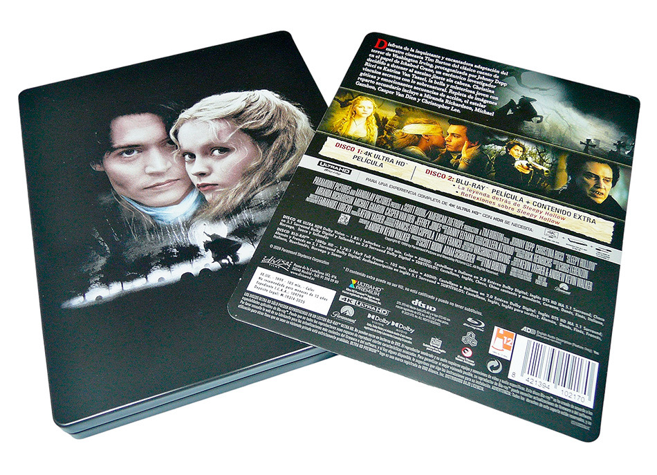 Fotografías del Steelbook de Sleepy Hollow en UHD 4K y Blu-ray 8