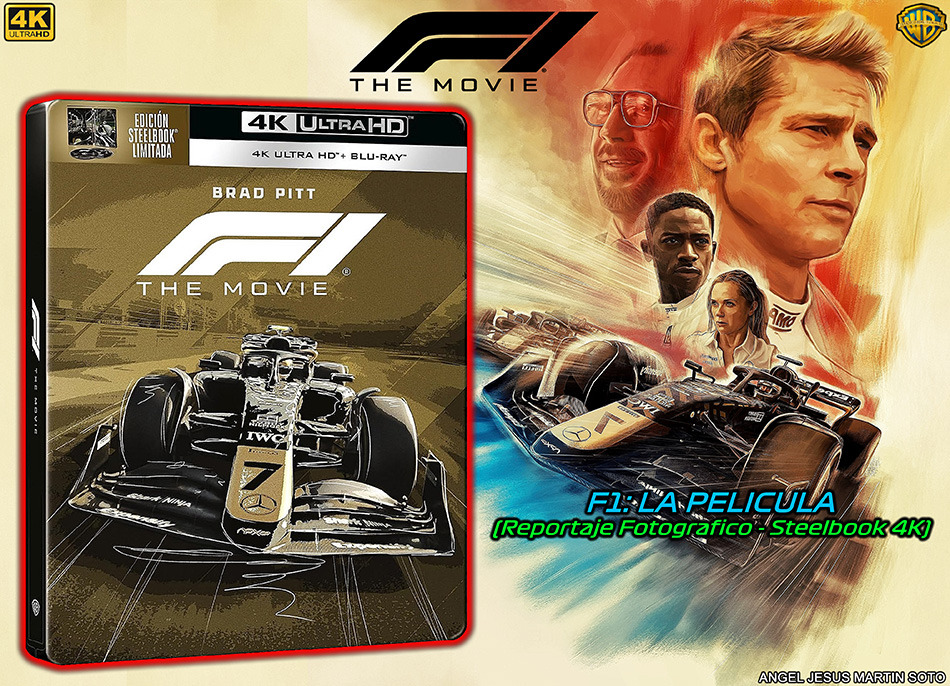 Fotografías del Steelbook de F1: La Película en UHD 4K y Blu-ray 1