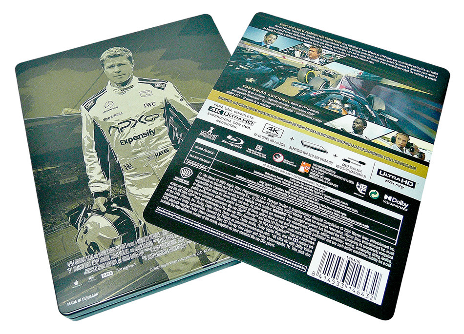 Fotografías del Steelbook de F1: La Película en UHD 4K y Blu-ray 6