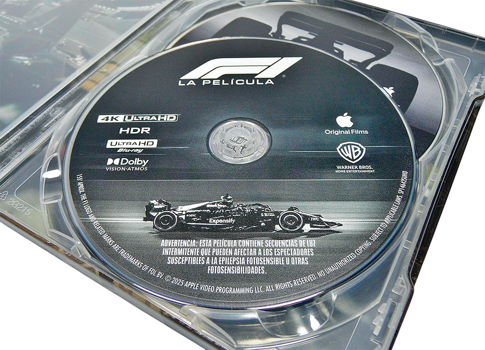 Fotografías del Steelbook de F1: La Película en UHD 4K y Blu-ray 12