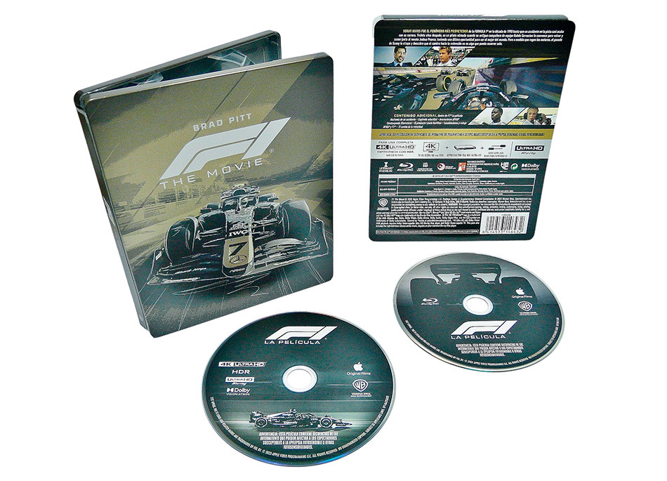Fotografías del Steelbook de F1: La Película en UHD 4K y Blu-ray 17