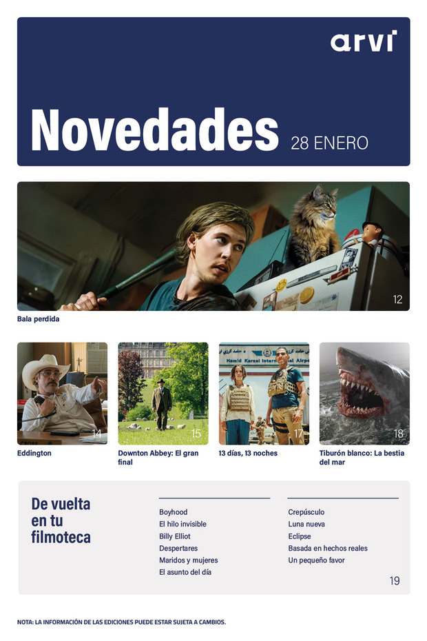 Avance de las novedades de Arvi en Blu-ray y UHD 4K de diciembre de 2025