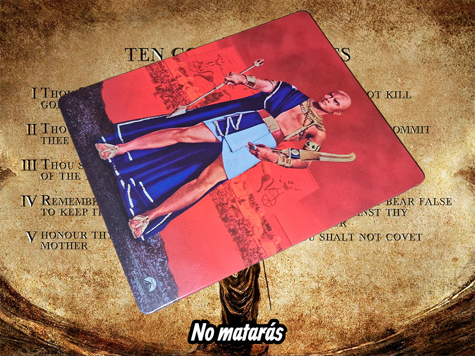 Fotografías del Steelbook de Los Diez Mandamientos en UHD 4K y Blu-ray 6