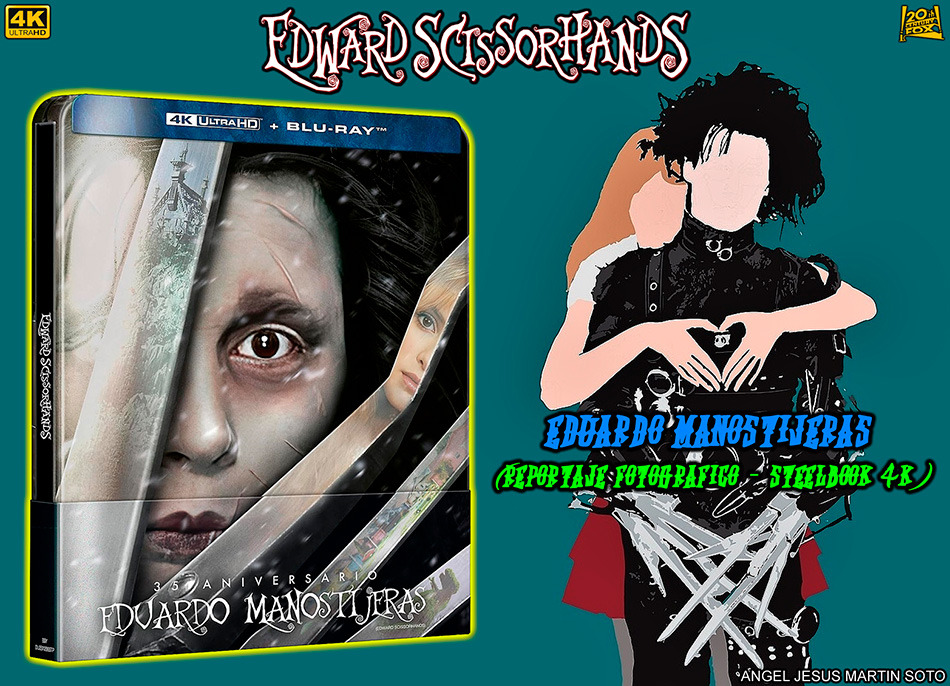 Fotografías del Steelbook de Eduardo Manostijeras en UHD 4K y Blu-ray 1